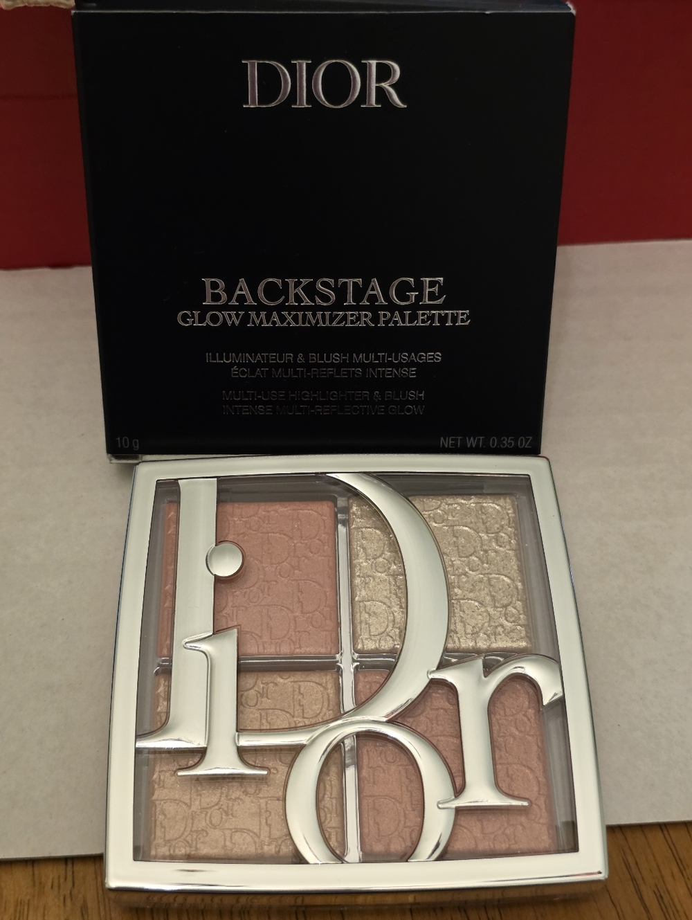 Dior Backstage Glow Maximizer Palette 003 Pearly Peach Glow. BNIB - Picture 6 of 8